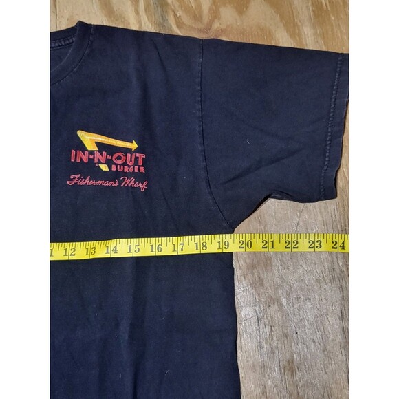 in and out burger t shirt Adult M Black Cotton ShortSleeve  @L6 - Picture 3 of 5